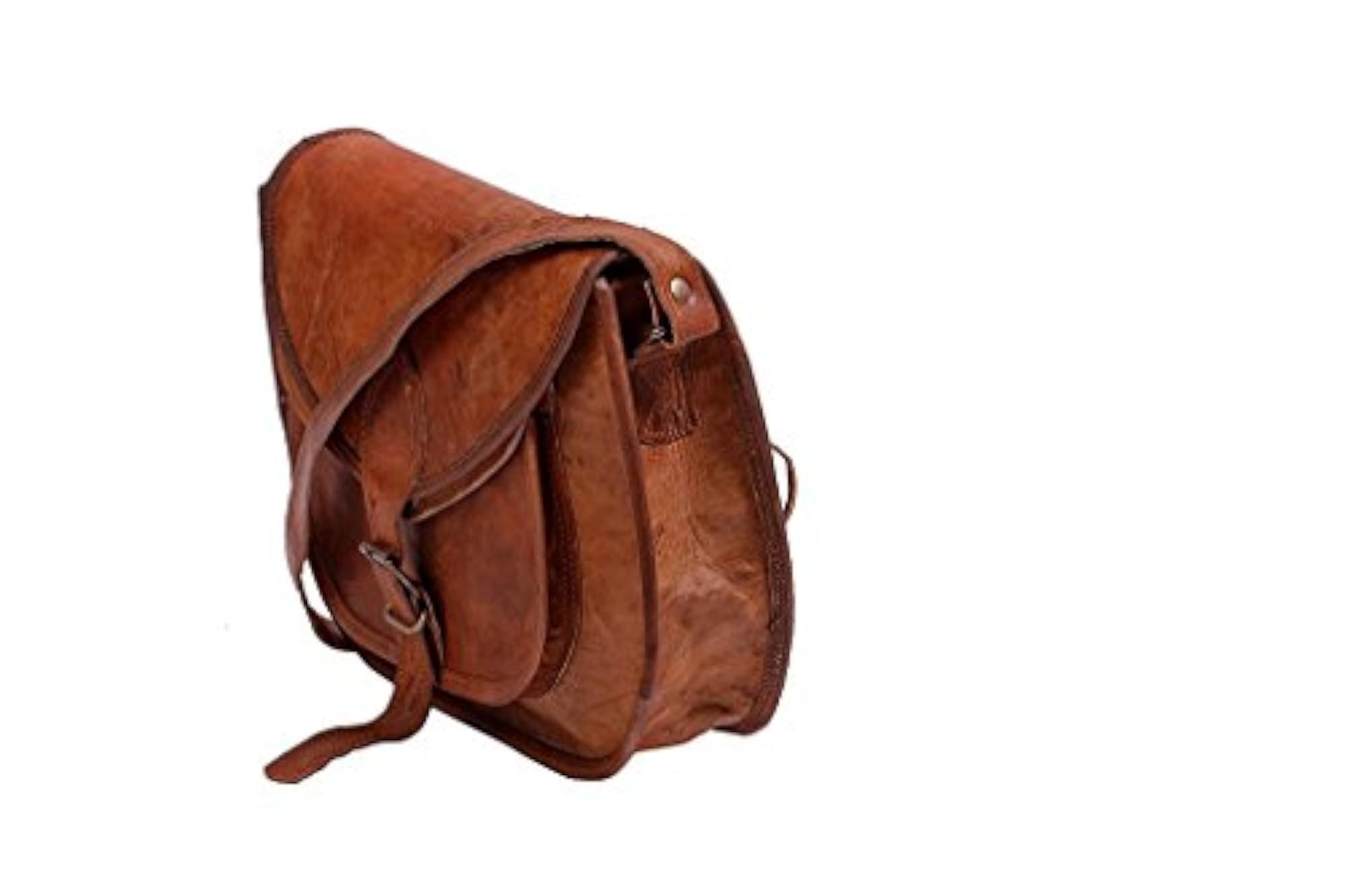 Original Leather Vintage Vertical Sling Laptop Bag